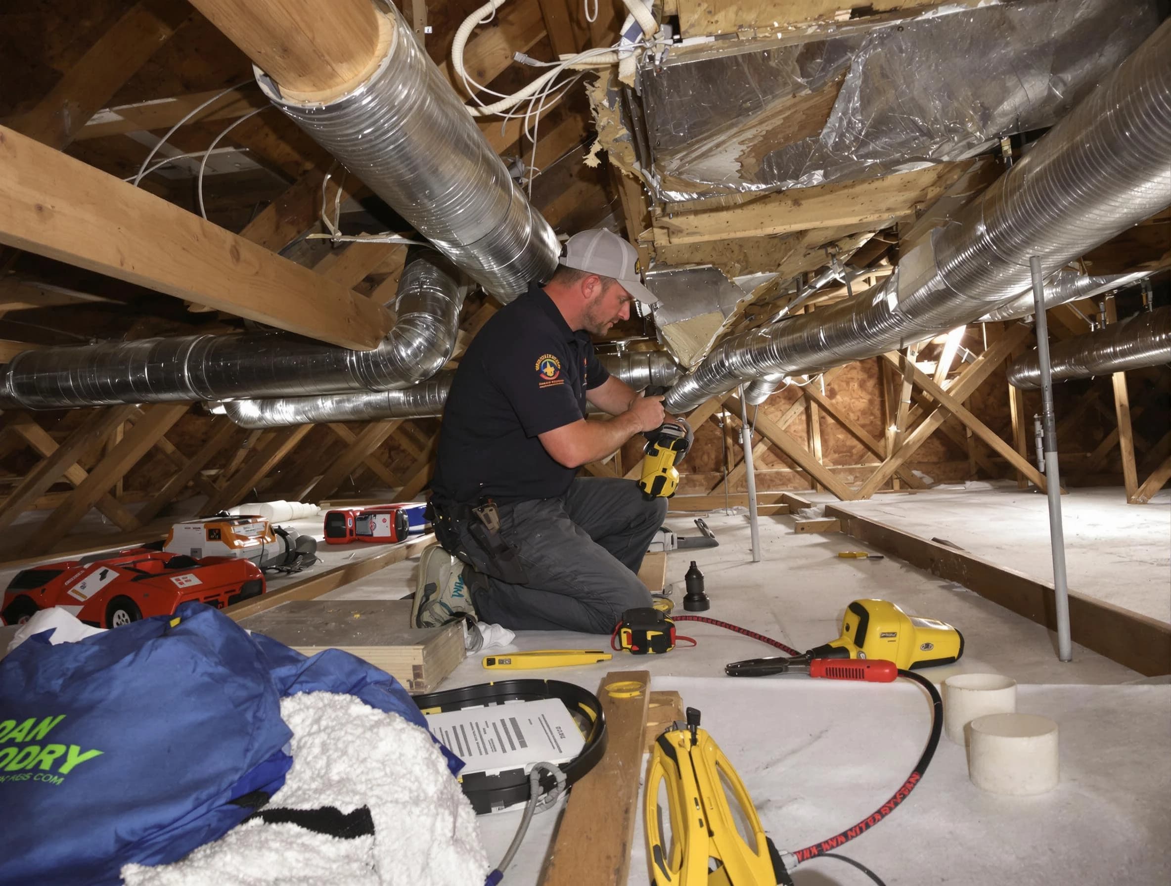 Professional air duct repair by Chino Air Duct Cleaning in Chino