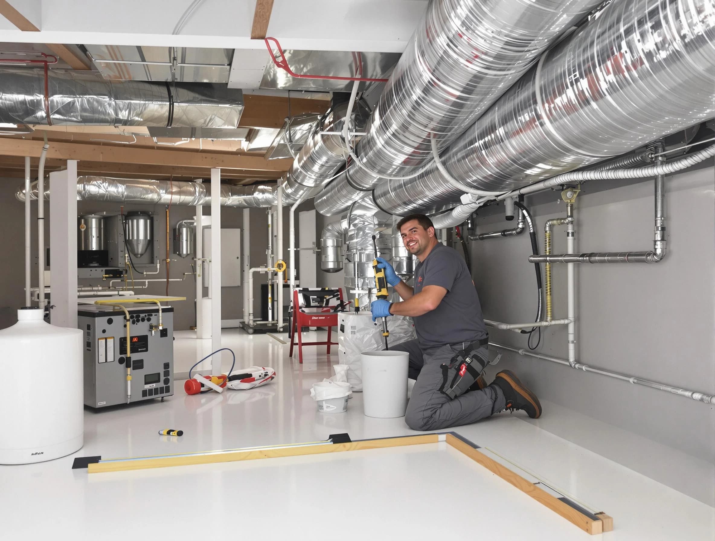 Professional duct sealing service by Chino Air Duct Cleaning in Chino